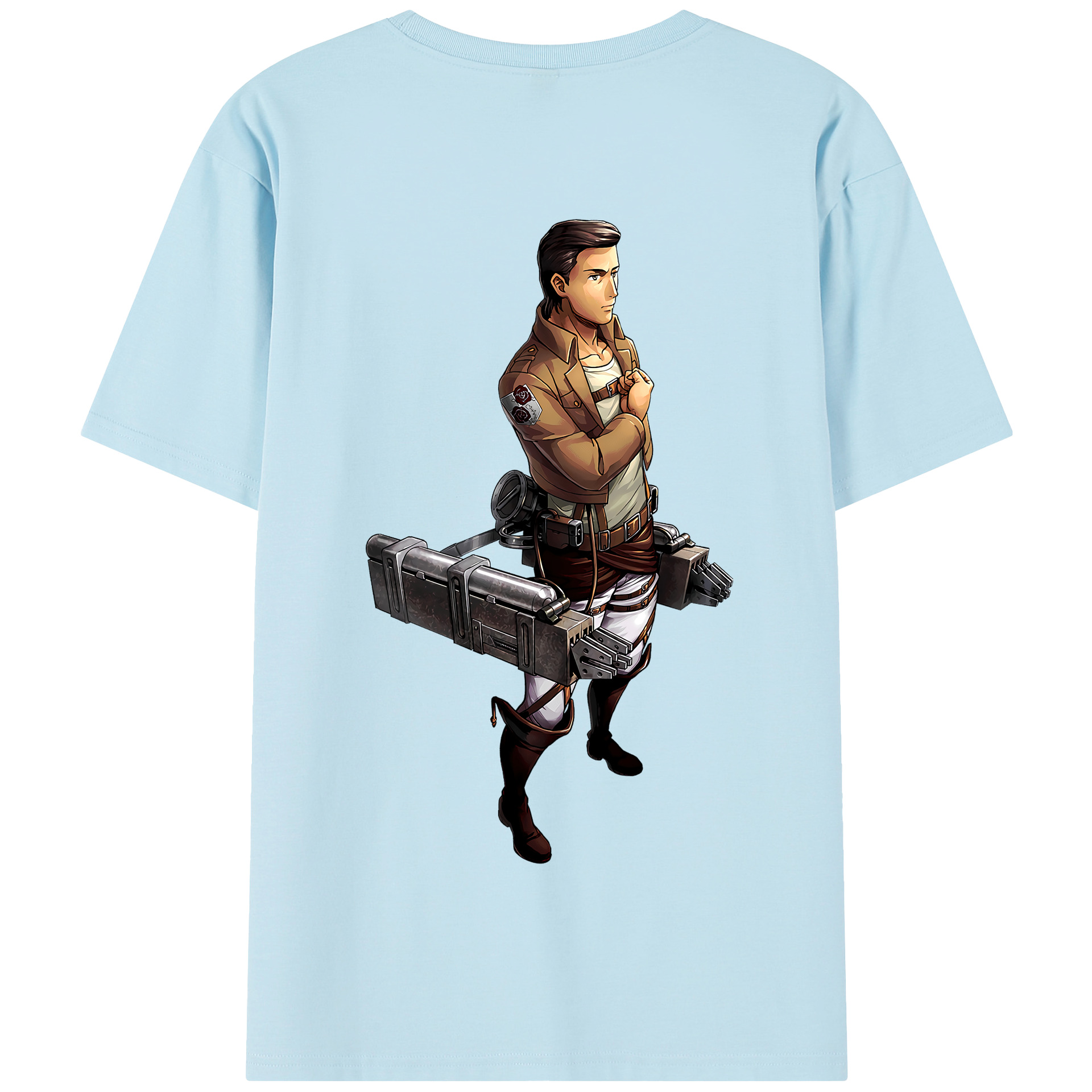（画像用） 進撃の巨人 Attack on Titan 綿100％半袖Tシャツ（背面プリント）